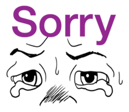 make your face (English) sticker #5713586