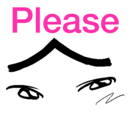 make your face (English) sticker #5713606