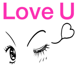 make your face (English) sticker #5713611