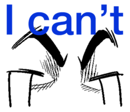 make your face (English) sticker #5713614