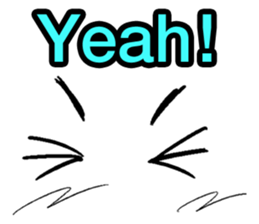 make your face (English) sticker #5713618