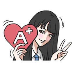 AsB - Girls Heart sticker #5713884