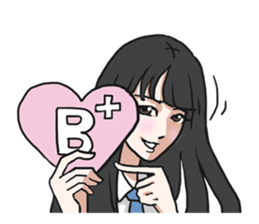 AsB - Girls Heart sticker #5713885