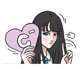 AsB - Girls Heart sticker #5713886