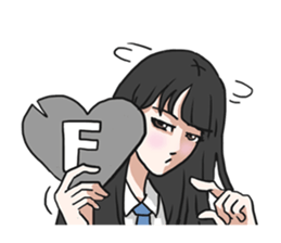 AsB - Girls Heart sticker #5713887