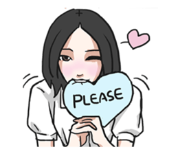 AsB - Girls Heart sticker #5713890