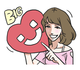 AsB - Girls Heart sticker #5713892