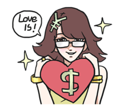 AsB - Girls Heart sticker #5713896