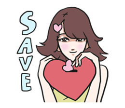 AsB - Girls Heart sticker #5713898