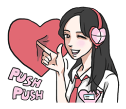 AsB - Girls Heart sticker #5713901