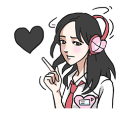 AsB - Girls Heart sticker #5713902