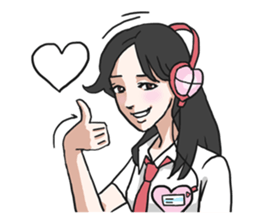 AsB - Girls Heart sticker #5713903