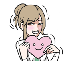 AsB - Girls Heart sticker #5713906