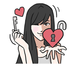 AsB - Girls Heart sticker #5713911