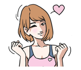 AsB - Girls Heart sticker #5713915