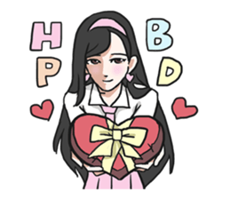 AsB - Girls Heart sticker #5713919