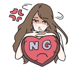 AsB - Girls Heart sticker #5713921