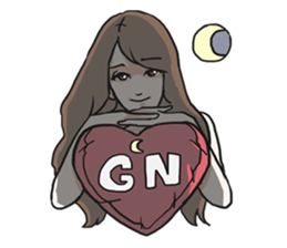 AsB - Girls Heart sticker #5713922