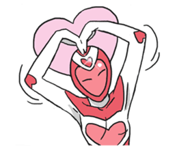 AsB - Kokoro Five (Heart Ranger) sticker #5714053