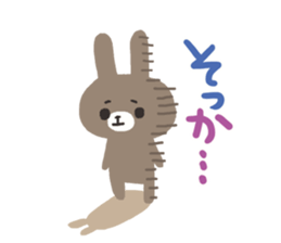 A pig and a bear and rabbit sticker #5714539