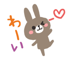 A pig and a bear and rabbit sticker #5714544