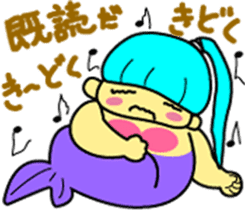 A chubby mermaid,  Pocchamo sticker #5714689