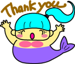 A chubby mermaid,  Pocchamo sticker #5714698