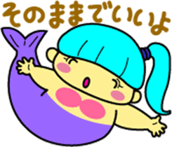 A chubby mermaid,  Pocchamo sticker #5714699