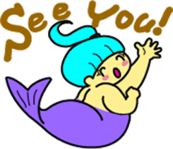 A chubby mermaid,  Pocchamo sticker #5714705