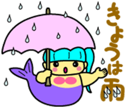 A chubby mermaid,  Pocchamo sticker #5714721
