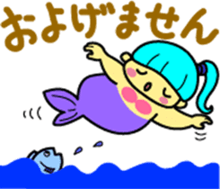 A chubby mermaid,  Pocchamo sticker #5714723