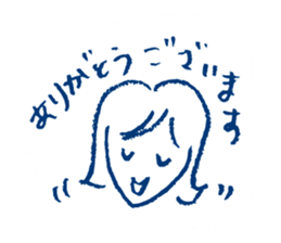 Polite Japanese girl sticker #5715648