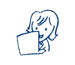 Polite Japanese girl sticker #5715671