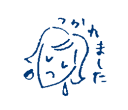 Polite Japanese girl sticker #5715672