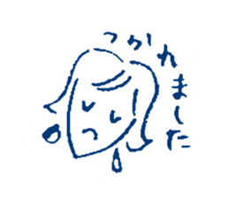 Polite Japanese girl sticker #5715672