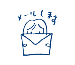 Polite Japanese girl sticker #5715680