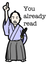 Samurai tongue - English Ver. sticker #5715863