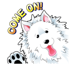 Sticker of Samoyed 2 sticker #5716360