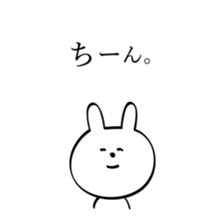 Emotionally unstable rabbit sticker #5716419