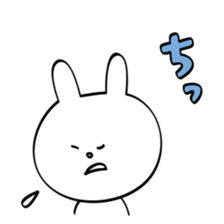 Emotionally unstable rabbit sticker #5716420