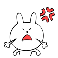 Emotionally unstable rabbit sticker #5716421