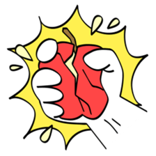 Emotionally unstable rabbit sticker #5716423