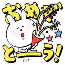 Emotionally unstable rabbit sticker #5716427