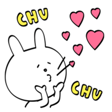 Emotionally unstable rabbit sticker #5716432