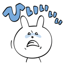 Emotionally unstable rabbit sticker #5716441