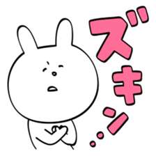 Emotionally unstable rabbit sticker #5716443