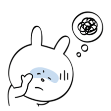 Emotionally unstable rabbit sticker #5716444