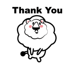 English conversation of the lion sticker #5716533