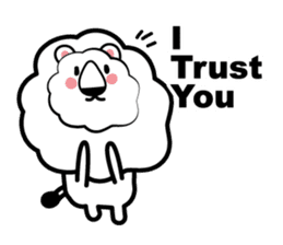 English conversation of the lion sticker #5716535