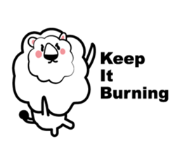 English conversation of the lion sticker #5716536